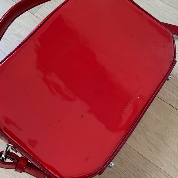 ALEXANDER WANG RED PATENT LEATHER BOX BAG - Picture 5 of 7